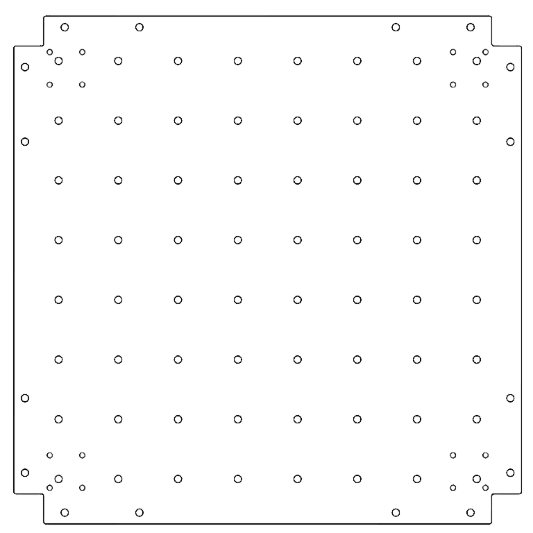 Placa de fundo aço galvanizado 70 x 70 cm