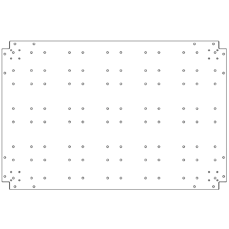 Placa de fundo aço galvanizado 80 x 120 cm
