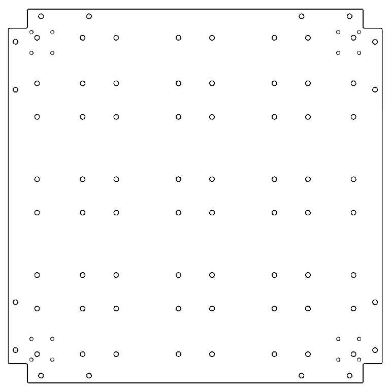 Placa de fundo aço galvanizado 80 x 80 cm