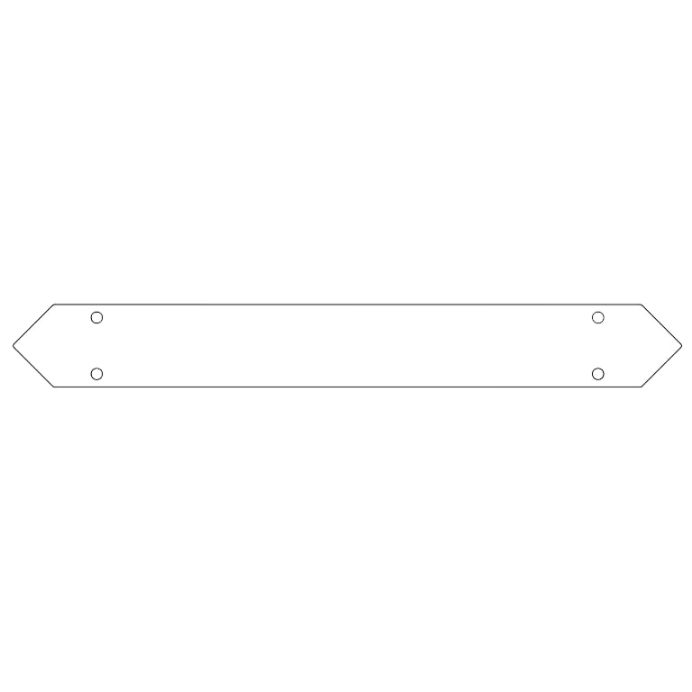 conector da Placa de fundo aço galvanizado 60 cm