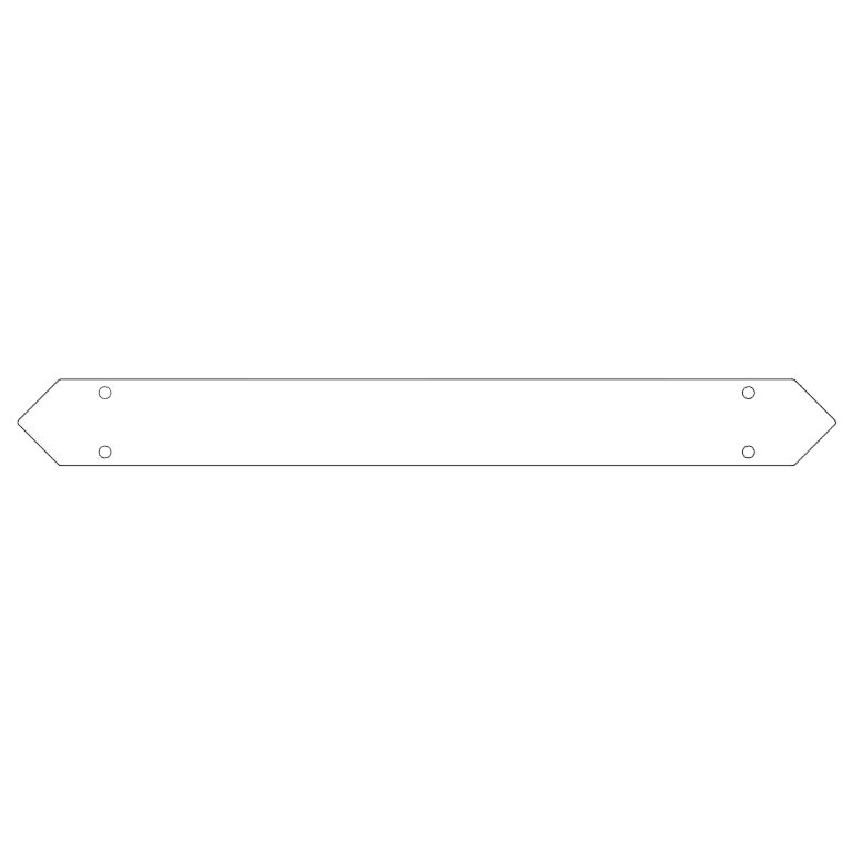 conector da Placa de fundo aço galvanizado 70 cm