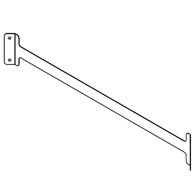 Suporte de acoplamento aço galvanizado 100 cm