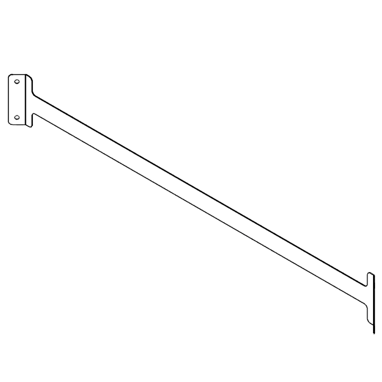 Suporte de acoplamento aço galvanizado 120 cm