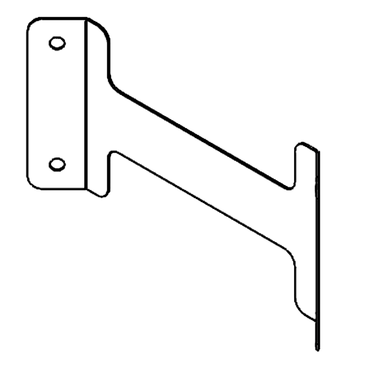 Suporte de acoplamento aço galvanizado 30 cm