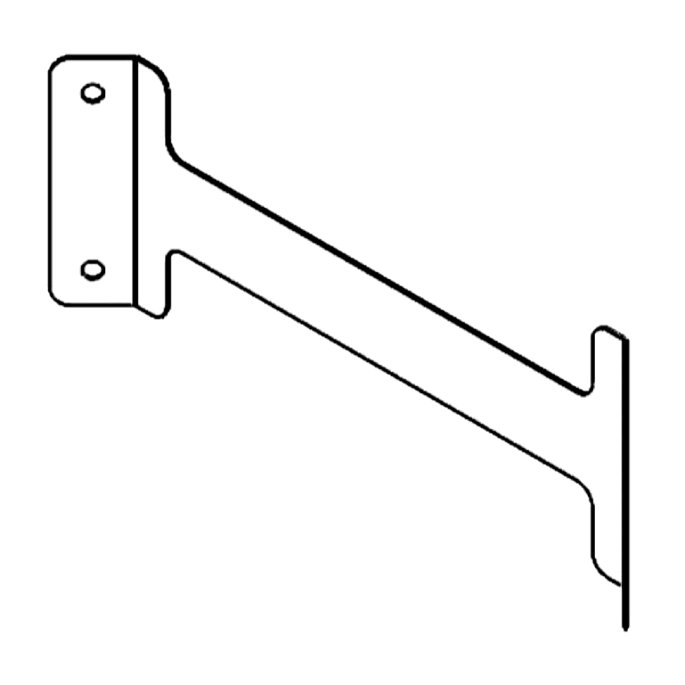 Suporte de acoplamento aço galvanizado 40 cm