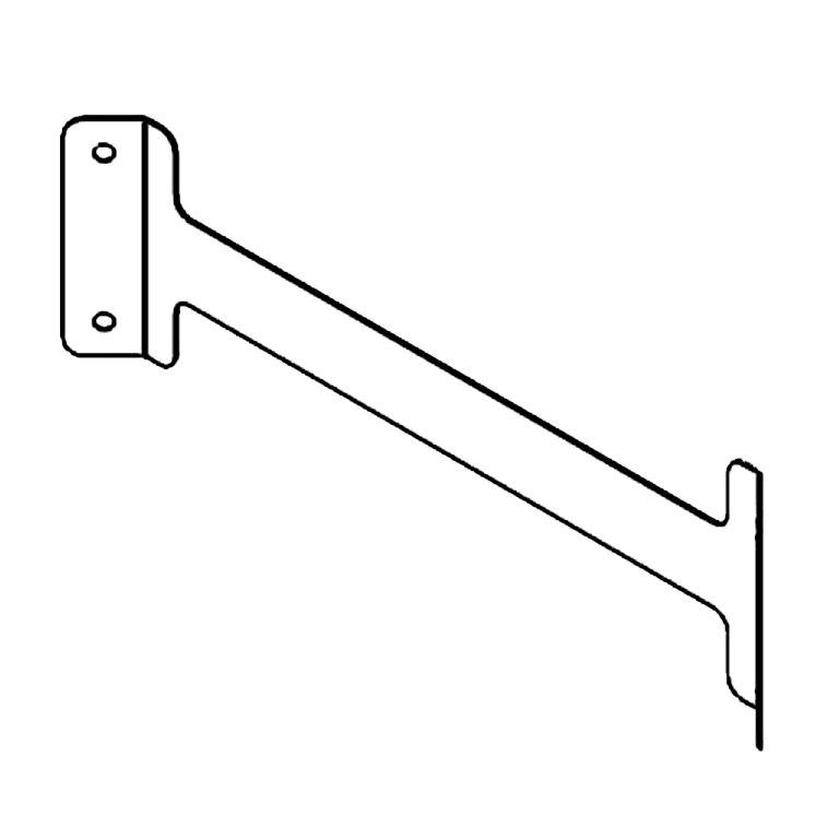 Suporte de acoplamento aço galvanizado 50 cm