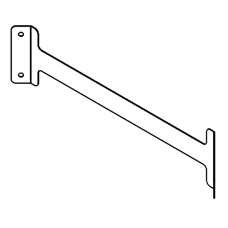 Suporte de acoplamento aço galvanizado 60 cm