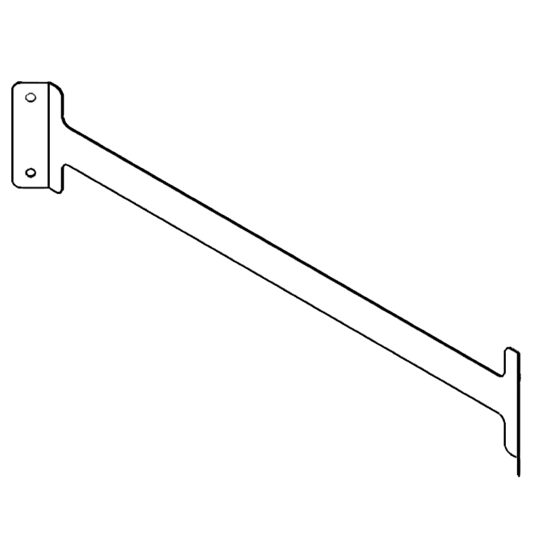 Suporte de acoplamento aço galvanizado 80 cm