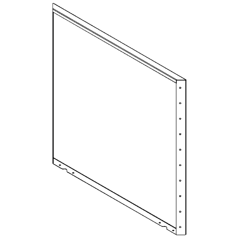 painel Aço revestido a pó 100 x 100 cm