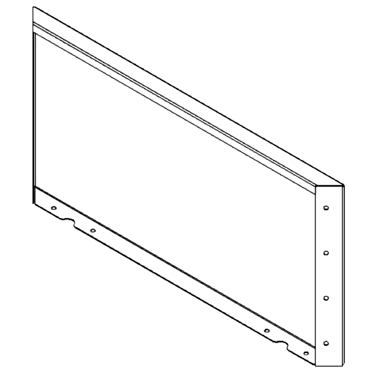 painel Aço revestido a pó 40 x 80 cm