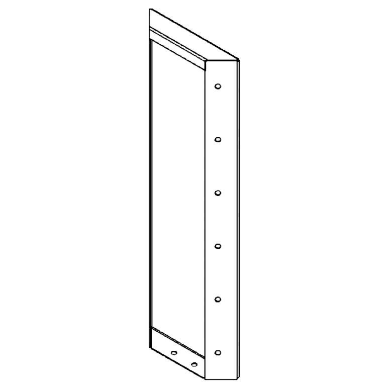 painel Aço revestido a pó 60 x 20 cm