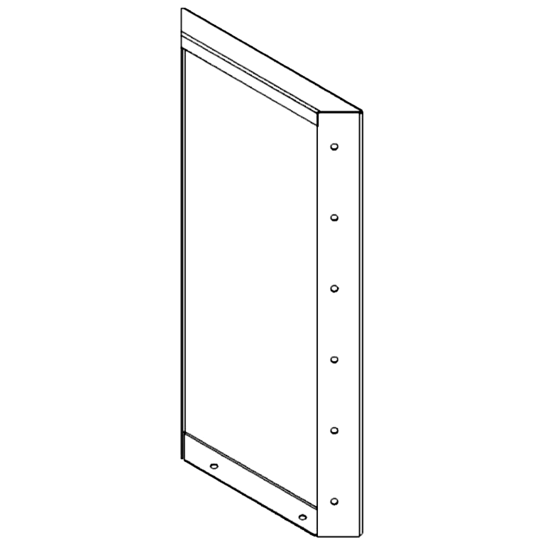 painel Aço revestido a pó 60 x 30 cm