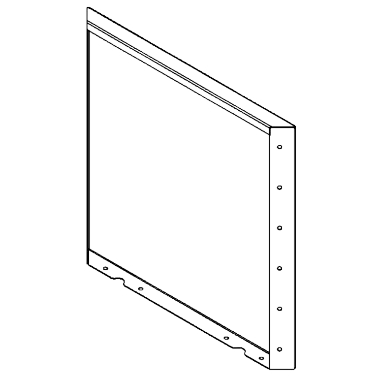 painel Aço revestido a pó 60 x 60 cm