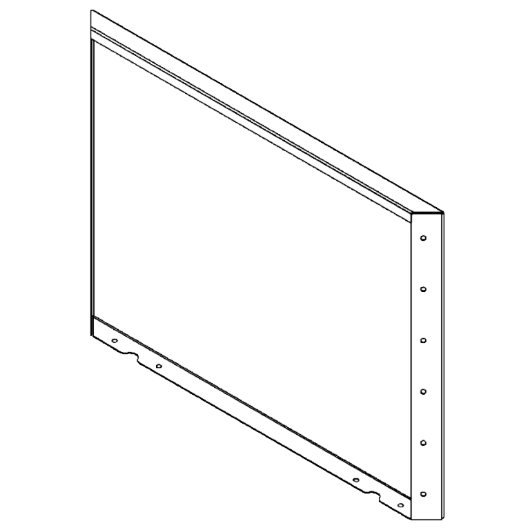 painel Aço revestido a pó 60 x 80 cm