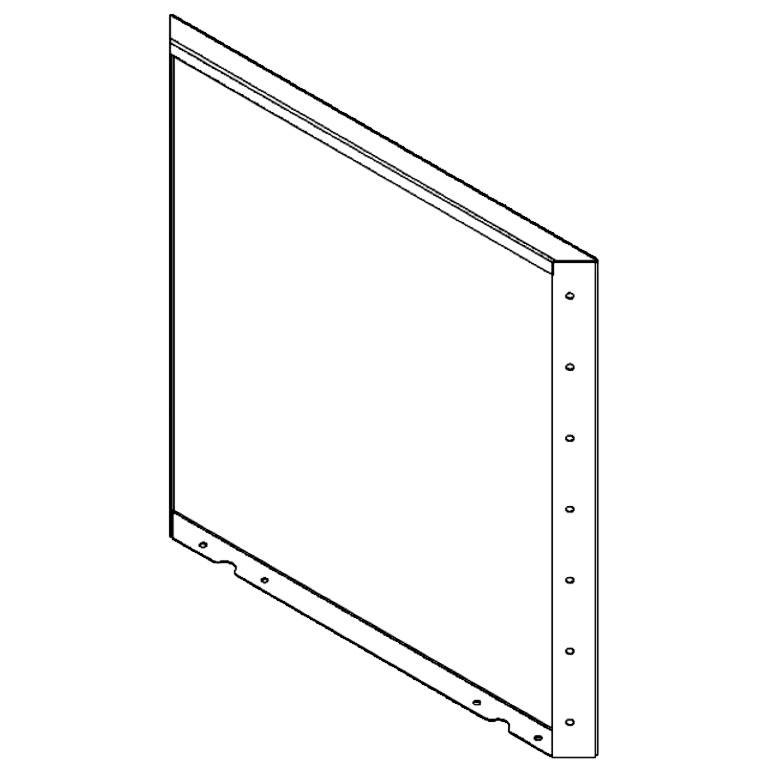 Painel aço corten 70 x 70 cm