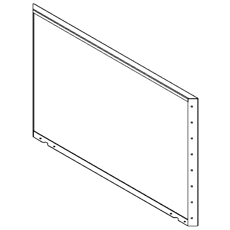 painel Aço revestido a pó 80 x 120 cm