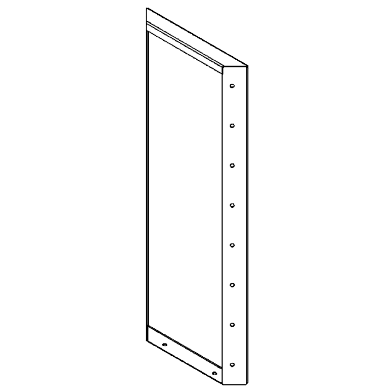 painel Aço revestido a pó 80 x 30 cm