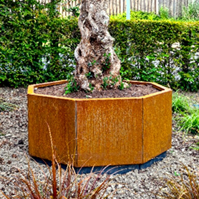 Floreira em aço corten Chicago 40