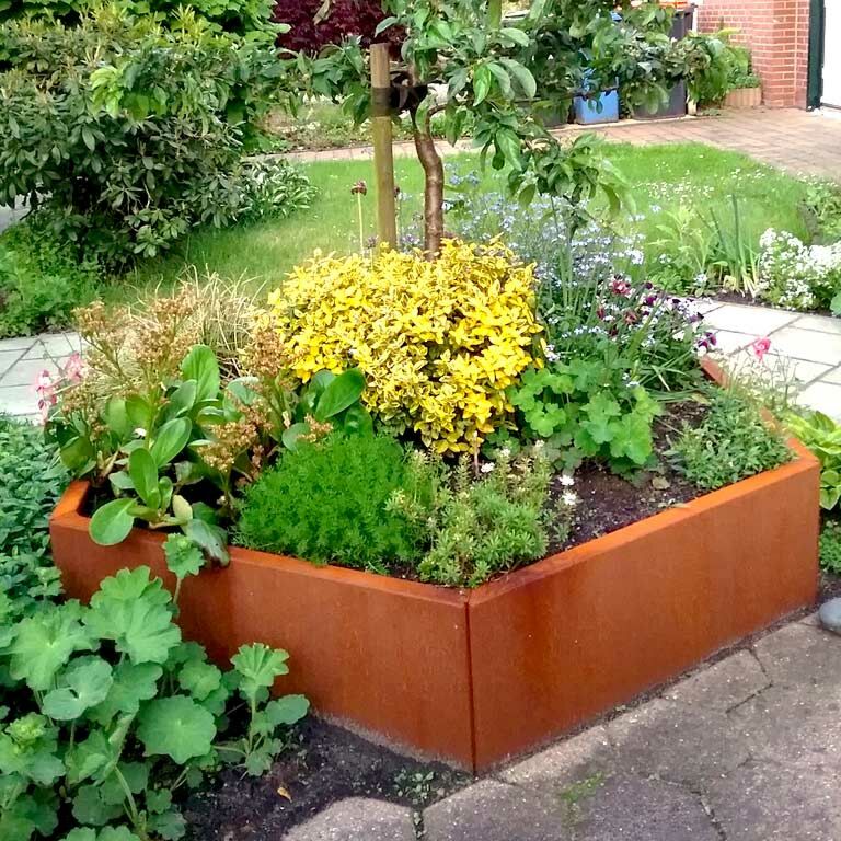 Floreira em aço corten Denver 80