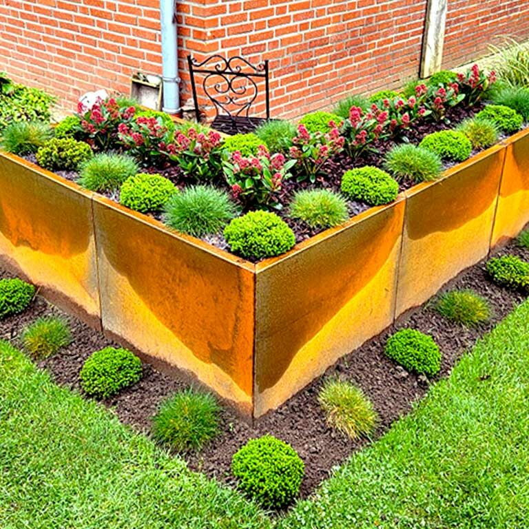 Floreira em aço corten Kansas 80