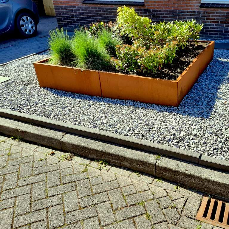 Floreira em aço corten Miami xxl 200 x 200 cm