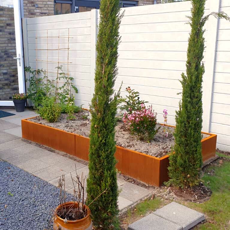 Floreira em aço corten Texas xxl 240 x 120 cm