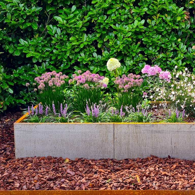 Floreira em aço corten Texas xxl 320 x 120 cm