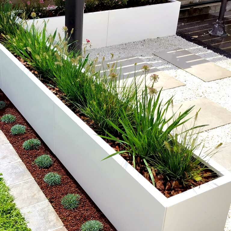 floreira Aço revestido a pó Texas xxl 480 x 40 cm