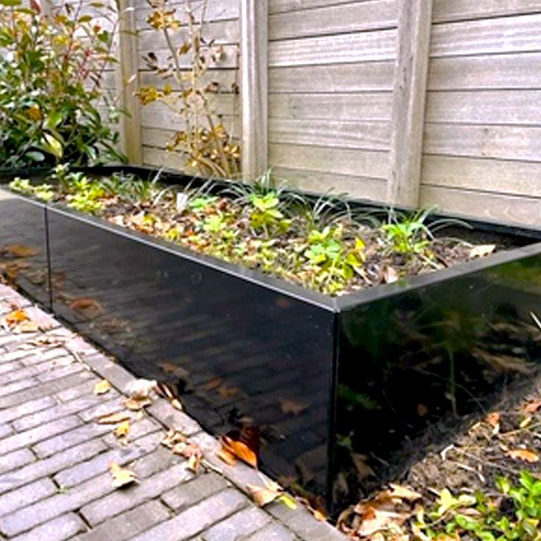 floreira Aço revestido a pó Texas xxl 480 x 80 cm
