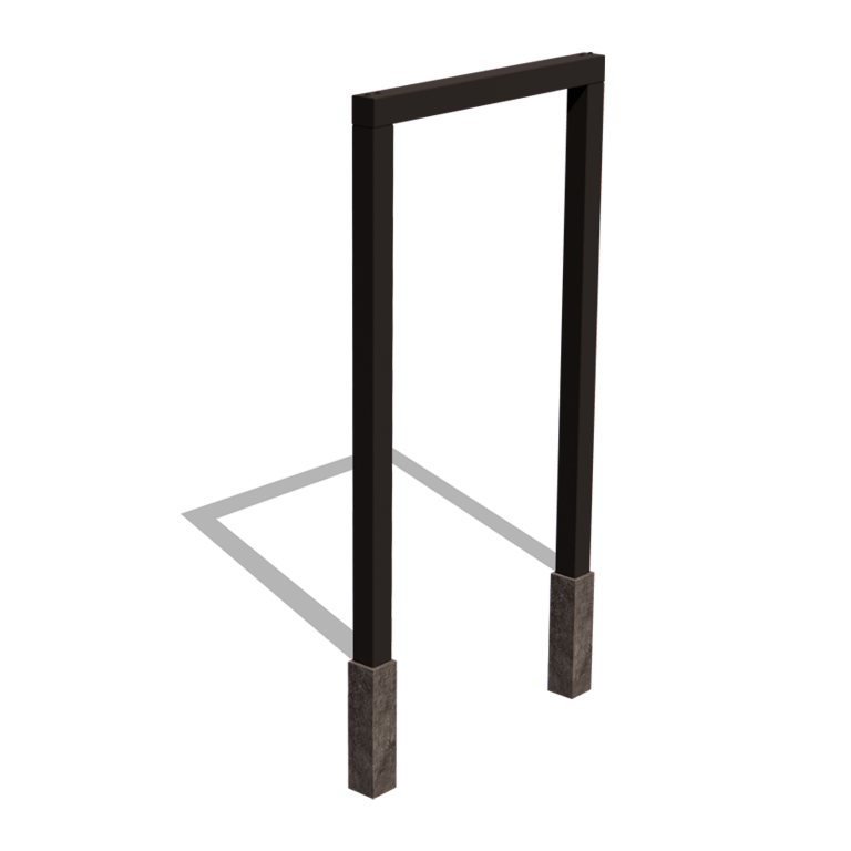 Pérgola reta em aço com revestimento em pó 150 cm