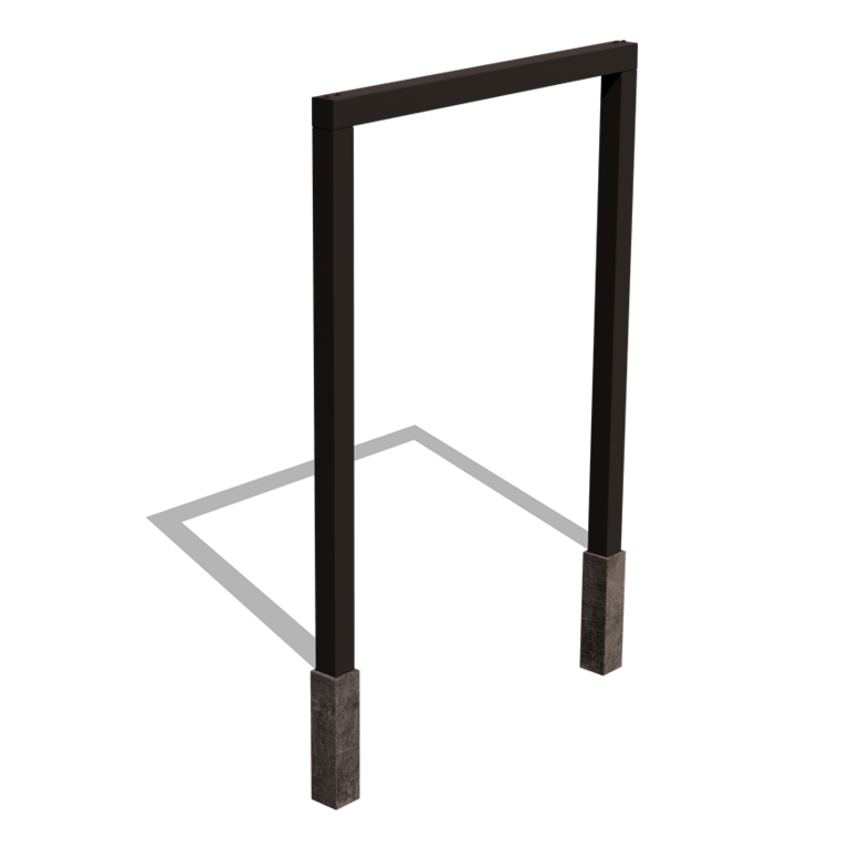 Pérgola reta em aço com revestimento em pó 200 cm