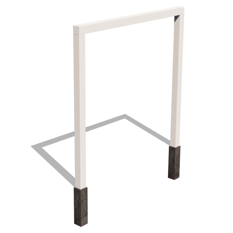 Pérgola reta em aço com revestimento em pó 250 cm