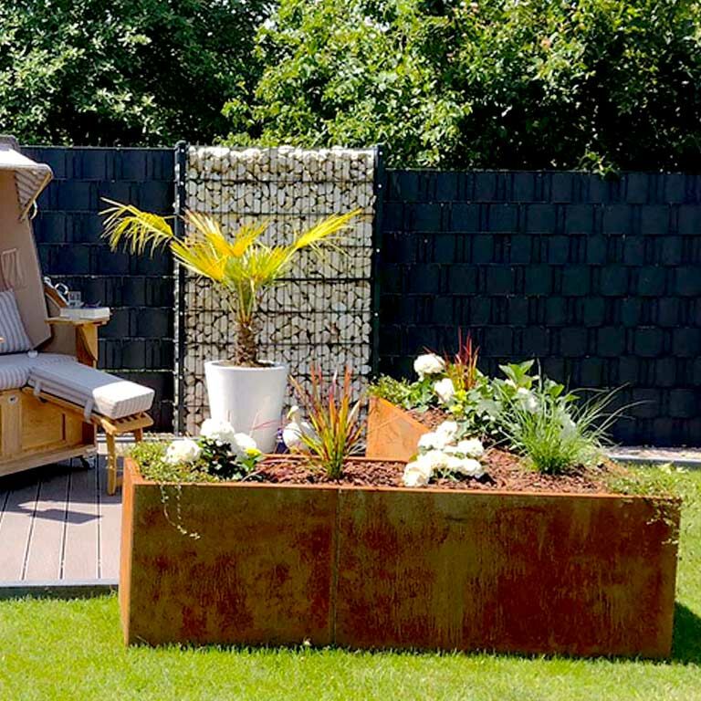 Floreira em aço corten Kansas 60