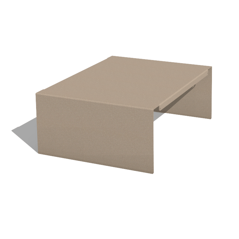 Plataforma para floreira em aço com revestimento em pó 40 x 51 x 20 cm