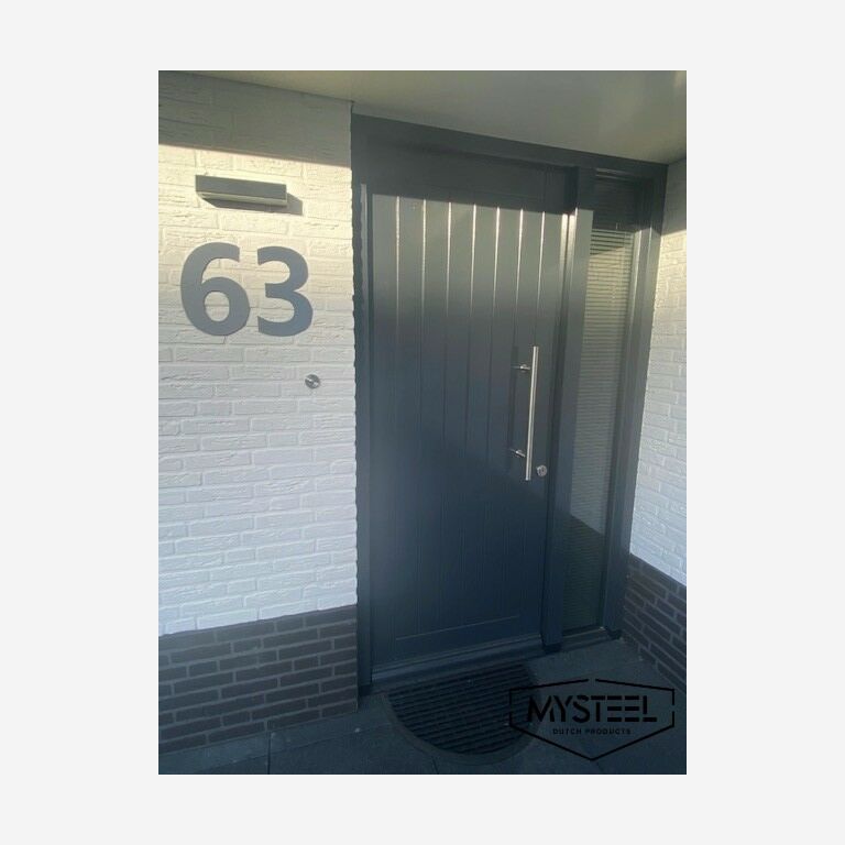 Número de casa em aço inoxidável 6 - 30 cm