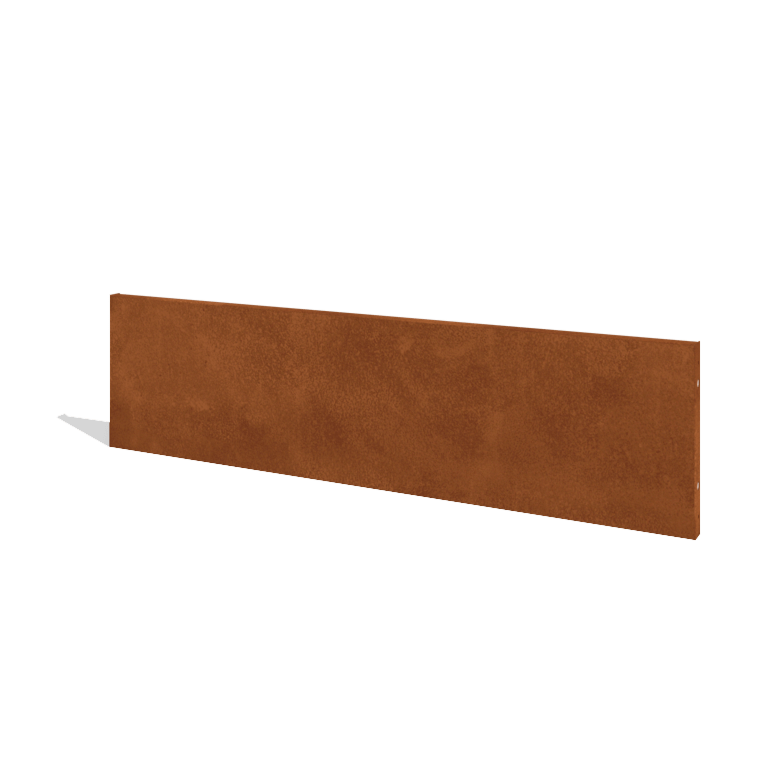 Vedação em aço corten H painel 180 x 47,5 cm