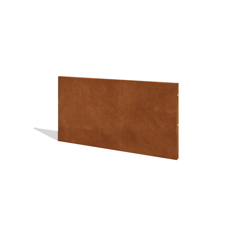 Vedação em aço corten H painel 120 x 63,3 cm