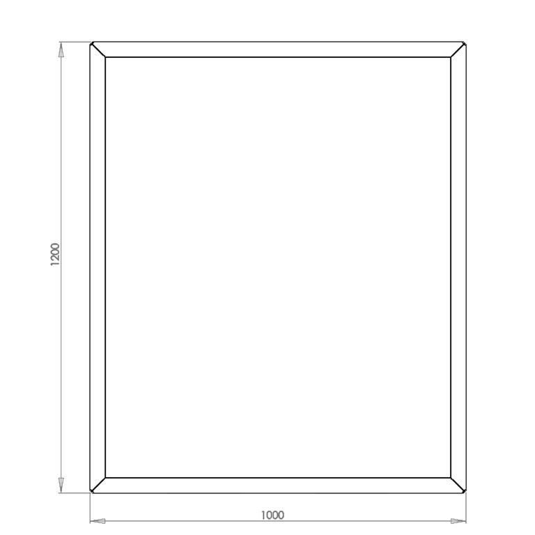 Floreira aço revestido a pó Texas 100 x 120 cm