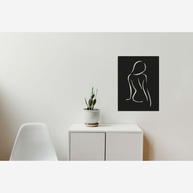 Decoração de parede em metal Senhora