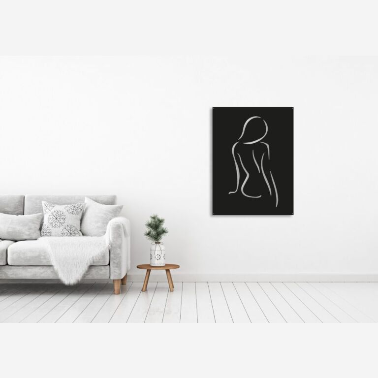 Decoração de parede em metal Senhora