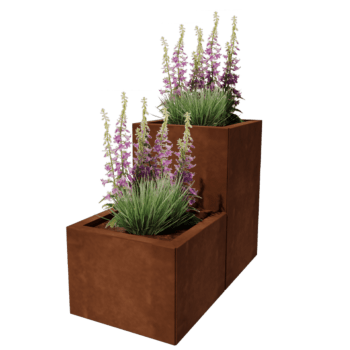 Floreira em aço corten Miami especial II 40