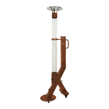 Aquecedor a pellets de Exterior - Rocket - Corten