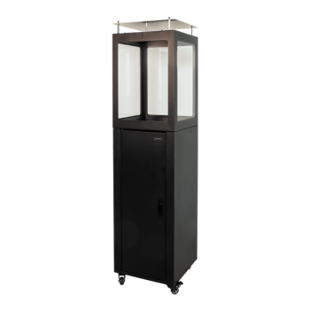 Aquecedor a pellets de Exterior - Square - Preto