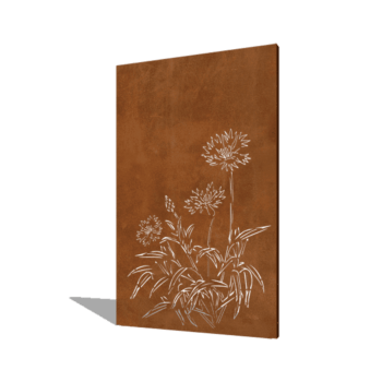 Centáurea aço corten 120 x 6 x 190 cm