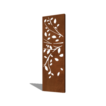 Árvore aço corten peça 2 60 x 6 x 190 cm