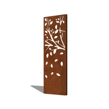 Árvore aço corten peça 3 60 x 6 x 190 cm