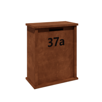 Caixa de correio em aço corten - Arizona L - 80 x 40 x 100 cm