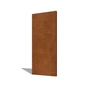 Painel base em aço corten 80 x 6 x 190 cm