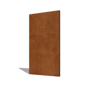 Painel base em aço corten 100 x 6 x 190 cm