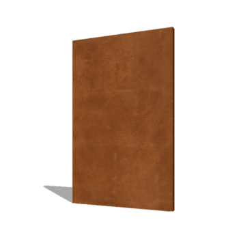Painel base em aço corten 120 x 6 x 190 cm